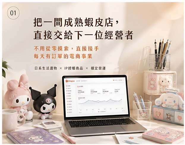 出售日系選物蝦皮賣場｜免從零開始｜接手即可營運｜請電洽